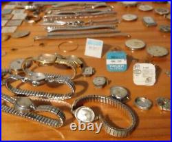 Vintage Watch Lot for the Best Watchmaker/Repairman Ever! Parts & Pieces