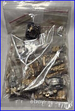Vintage Watch Part Lot Bracelet Band Clasps Buckle Cases Hands Beads of Rice BoR
