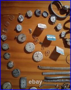 Vintage Watches & Parts Lot for the Very Best Watchmaker/Repairman Ever