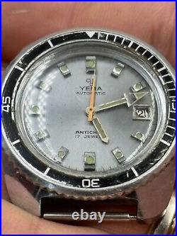 Vintage YEMA Automatic Divers Watch 221214 AS IS FOR PARTS