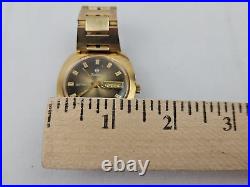 Vintage Zodiac SST 36000 Automatic Watch Gold Plated Swiss NON WORK FOR PARTS