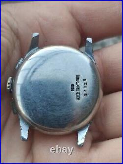 Vintage men's Batel hand-winding chronograph watch Landeron 34 mm repair parts