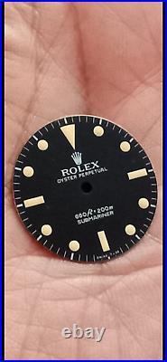 Vintage rolex submariner 5513 wrist watch dial and hands for parts
