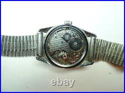 Viscont blue dial white hand calendar vintage watch runs for restoration