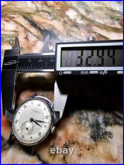 Vtg 40's Record Watch Company Geneve Men's Watch Military Trench Parts Repair