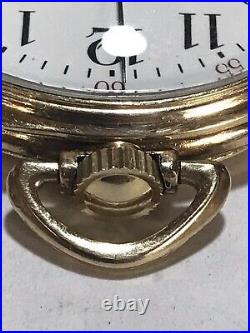 Vtg Waltham A. W. W. Co Rolled Gold Case Pocket Watch For Parts or Repair