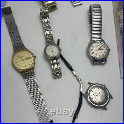 Vtg Watch Lot Mens/Women's Watches Parts Repair new used Benrus Collier Timex