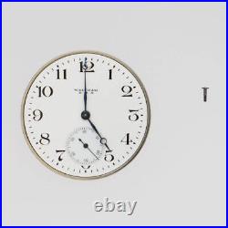 WALTHAM Genuine Movement White Dial Manual Wind Men's Wrist Watch Parts Junk