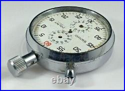 Wakmann Dolmy Pocket Stop Watch Running, Missing Hands & Crystal Parts Or Repair