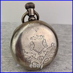 Waltham PS Bartlett Sterling Silver Model 1877 Pocket Watch Repair Parts Restore