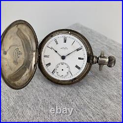Waltham PS Bartlett Sterling Silver Model 1877 Pocket Watch Repair Parts Restore