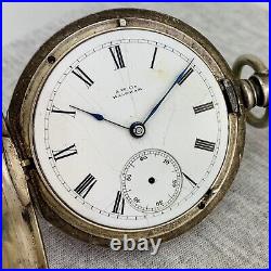 Waltham PS Bartlett Sterling Silver Model 1877 Pocket Watch Repair Parts Restore