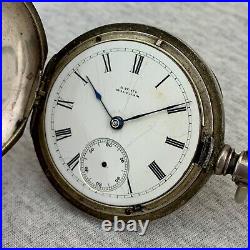 Waltham PS Bartlett Sterling Silver Model 1877 Pocket Watch Repair Parts Restore