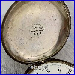 Waltham PS Bartlett Sterling Silver Model 1877 Pocket Watch Repair Parts Restore