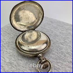 Waltham PS Bartlett Sterling Silver Model 1877 Pocket Watch Repair Parts Restore