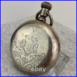Waltham PS Bartlett Sterling Silver Model 1877 Pocket Watch Repair Parts Restore