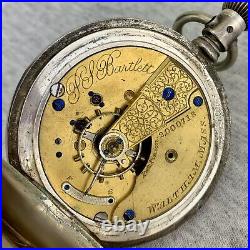 Waltham PS Bartlett Sterling Silver Model 1877 Pocket Watch Repair Parts Restore