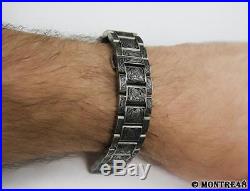 Watch Bracelet Hand Carved Stainless Steel For 18mm watch lugs 22cm length K11
