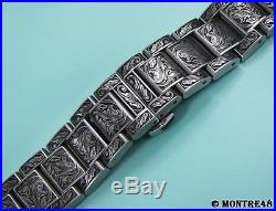 Watch Bracelet Hand Carved Stainless Steel For 20mm watch lugs 22cm length K7
