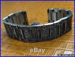 Watch Bracelet Hand Carved Stainless Steel For 22mm watch lugs 22cm length K8