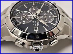 Watch Parts Men Seiko Not Working V172-0am0 Alarm Chrono Solar Watch Case Ssc197