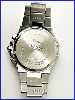 Watch Parts Men Seiko Not Working V172-0am0 Alarm Chrono Solar Watch Case Ssc197