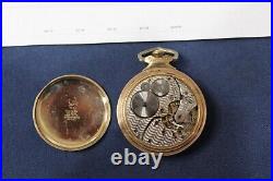 Watch Railroad Model Pocket Watch 2 1/16 Non Running As Is Parts Repair