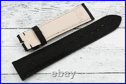 Watch Strap OMEGA Black Fabric Lug 20mm New Spare Parts Hand Made Unisex
