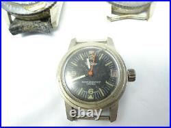 Webster Three Vintage Diver Watches For Restoration Parts