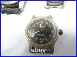 Webster Three Vintage Diver Watches For Restoration Parts