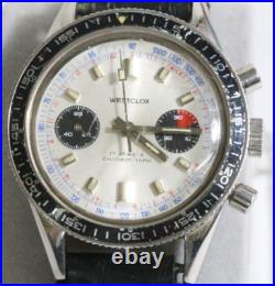 Westclox Chronograph Bidirectional Rotating Bezel 38mm Parts Watch