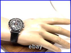 Wolbrook Men's Watch Vintage Pilot Chronograph Swiss Hand Wind FOR REPAIR PARTS