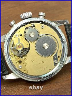 Wolbrook Men's Watch Vintage Pilot Chronograph Swiss Hand Wind FOR REPAIR PARTS