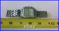 Womens Michele Deco Watch 0.60TCW Diamond Chrono. FOR PARTS ONLY, SOLD AS IS