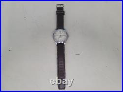 ZODIAC # Z02503 DESERT HAWK MENS WATCH WITH LEATHER BAND For Parts Or Repair