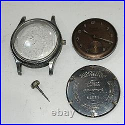 Zodiac Incasecurit Hermetic Manual Wind Watch 30mm Case Vintage 15 J's for Parts