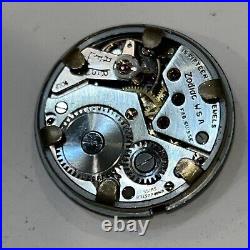 Zodiac Incasecurit Hermetic Manual Wind Watch 30mm Case Vintage 15 J's for Parts
